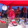 It may have rained but craft market stallholders' spirits were high!