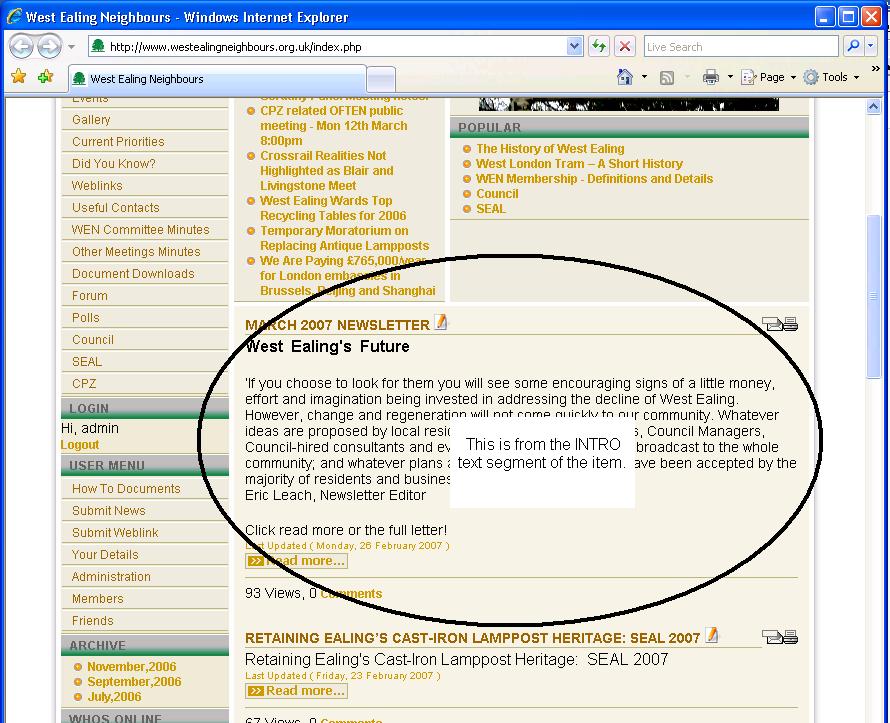 Front page