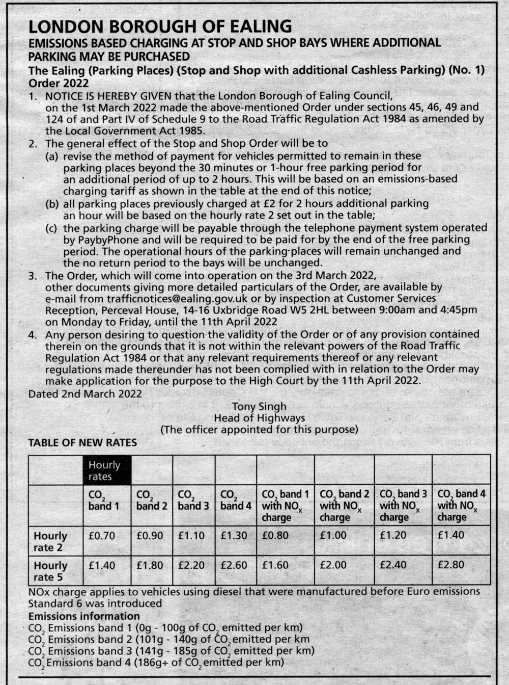 Changes to ‘stop and shop’ parking charges